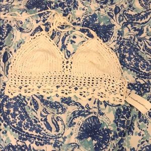 White crochet crop top (never worn)